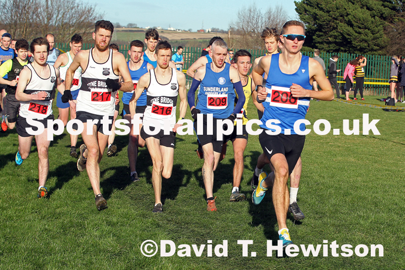 Senior mens 2020 Birtley Cross Country Relay, County Durham.  Photo: David T. Hewitson/Sports for All Pics